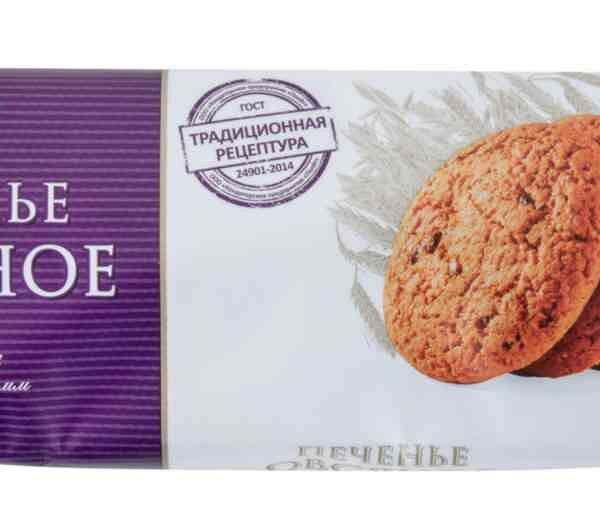 Печенье овсяное Полёт с изюмом