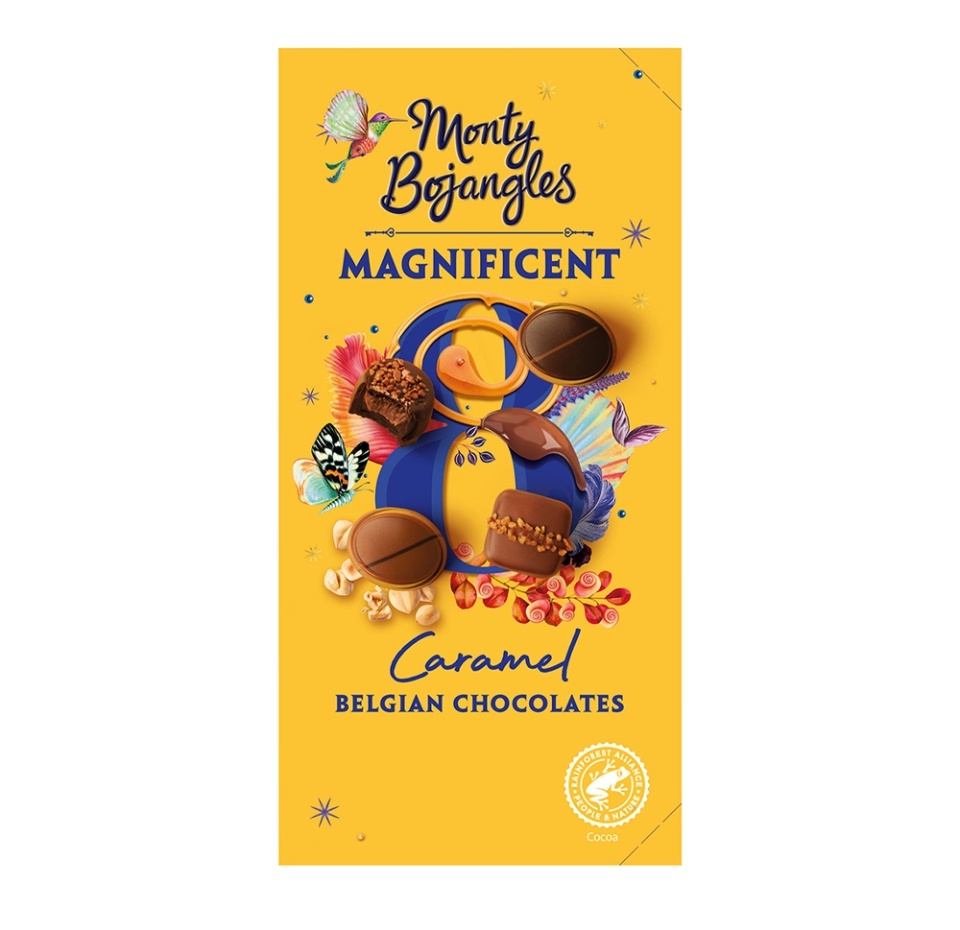 

Конфеты шоколадные Monty Bojangles Magnificent со вкусом карамели 115г, Великобритания