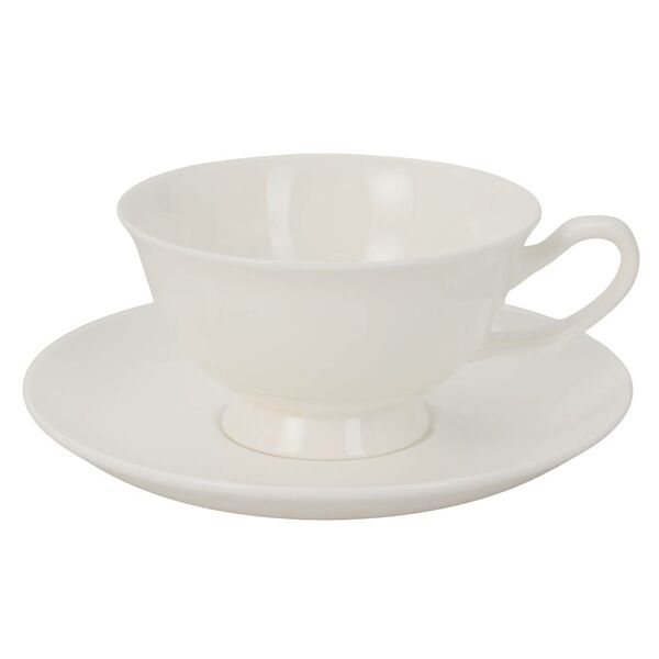 Пара чайная Круглая, 220 мл, фарфор