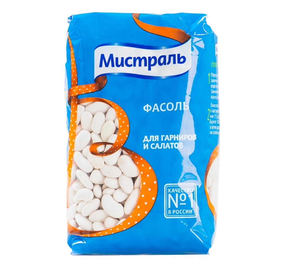 

Фасоль Мистраль белая для гарниров и салатов 450 г