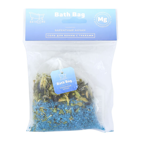 Соль для ванны Bath Time Bath Bag с травами Бархатный анчан