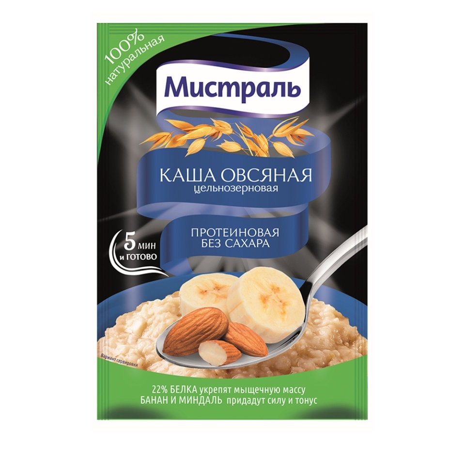 

Каша овсяная Мистраль Протеиновая, 40 г