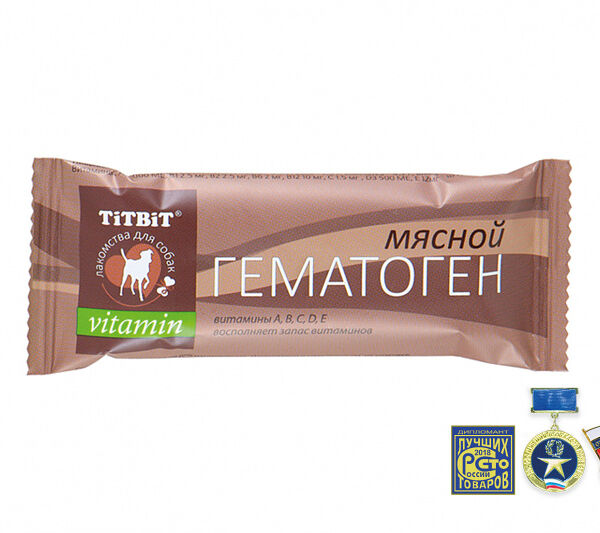 TiTBiT Гематоген мясной vitamin 1 шт.