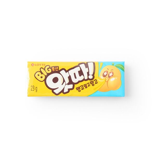 Жевательная резинка LOTTE WHATTA Big Bubble Gum Mango вкус манго 23г Республика Корея