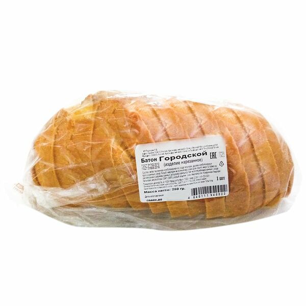 Батон Городской в нарезке, 250г