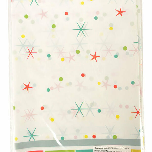 Скатерть Фантазия полиэтиленовая одноразовая 110х140 см