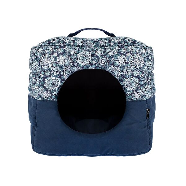 Дом-куб Морозко №1 для кошек и собак мелких и средних пород, 35х35х35 см, синий