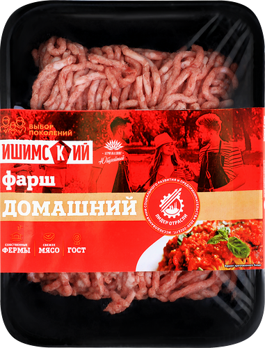 Фарш Ишимский мясокомбинат Домашний, категория Б