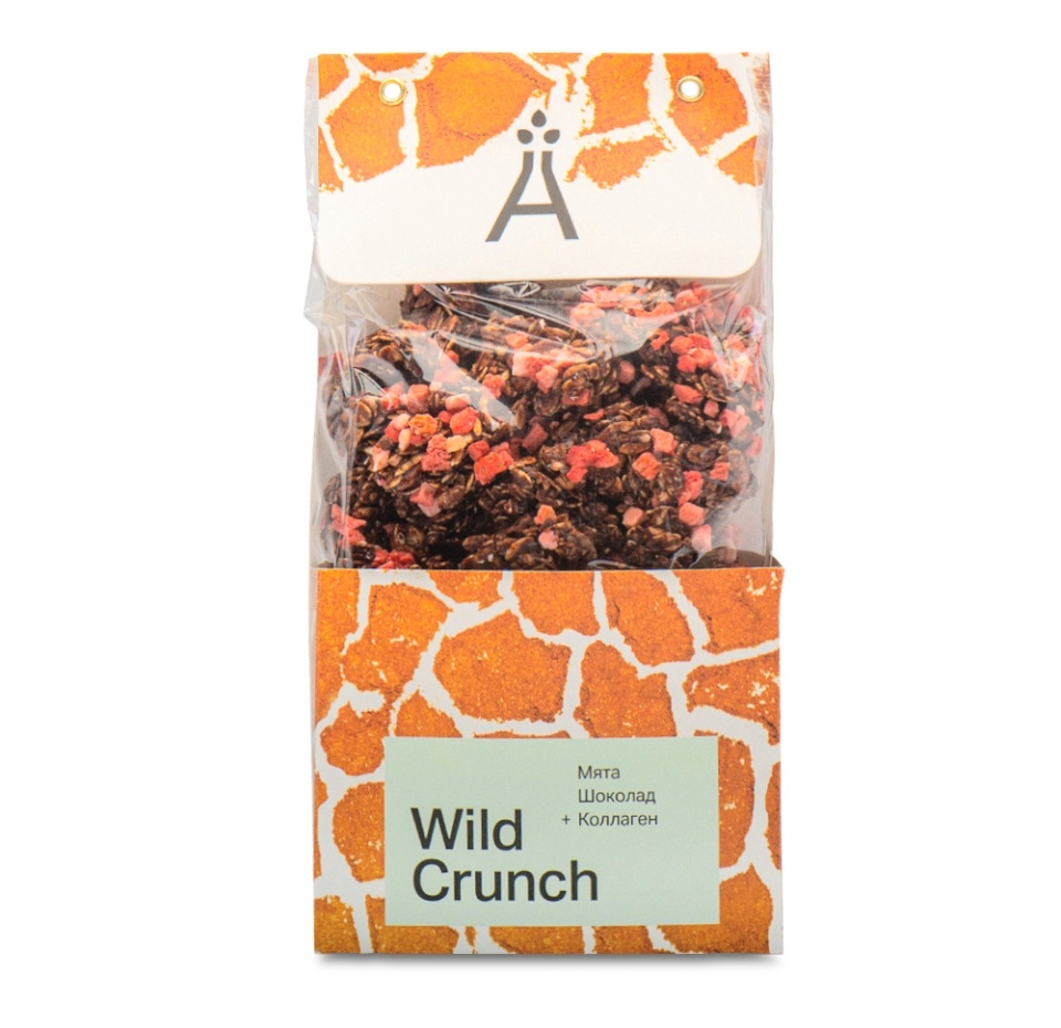 

Гранола хрустящая Wild Crunch Мята, шоколад, коллаген, 260 г
