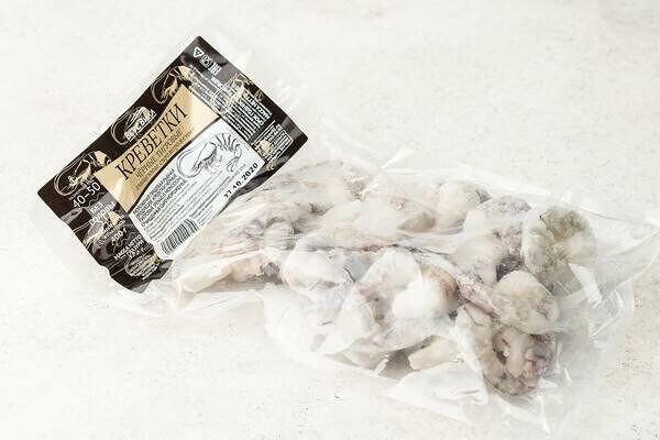 Креветки черные тигровые очищенные, 400 г(Продукт замороженный)