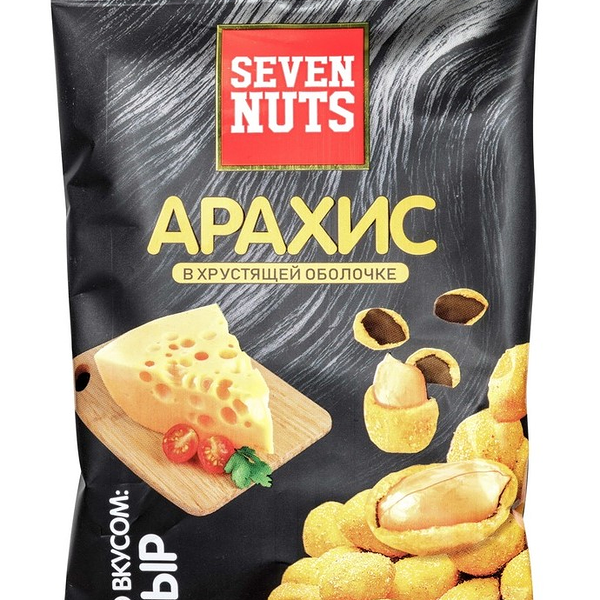 Арахис Seven nuts в хрустящей оболочке со вкусом сыра