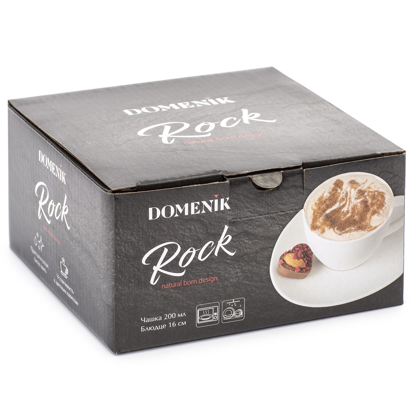 

Пара чайная Domenik Rock White фарфор 200 мл