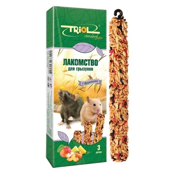  Лакомство для грызунов Triol с фруктами