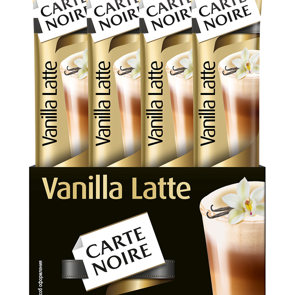 Напиток кофейный Carte Noire Vanilla Latte растворимый порционный 20 шт х 16 г