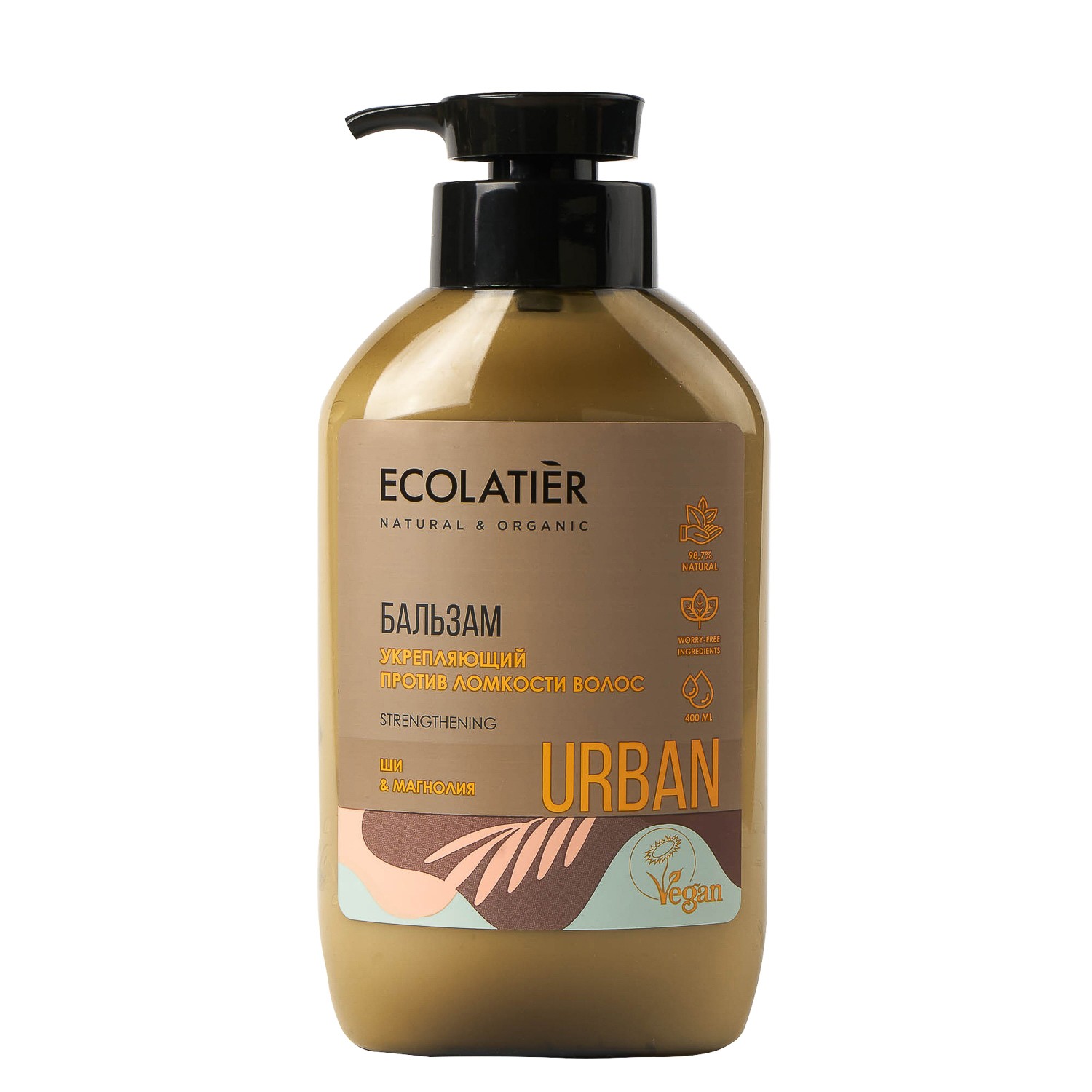 

Бальзам для волос Ecolatier Укрепляющий против ломкости волос ши и магнолия 400 мл