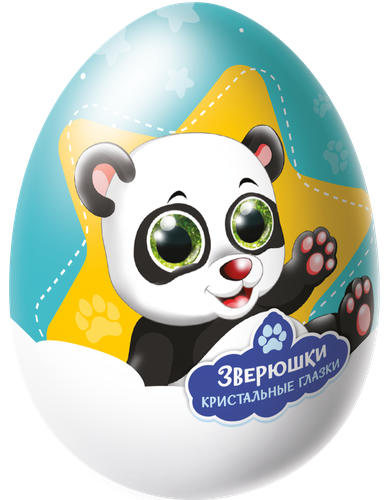 

Яйцо шоколадное Зверюшки с кристальными глазами с игрушкой 20 г