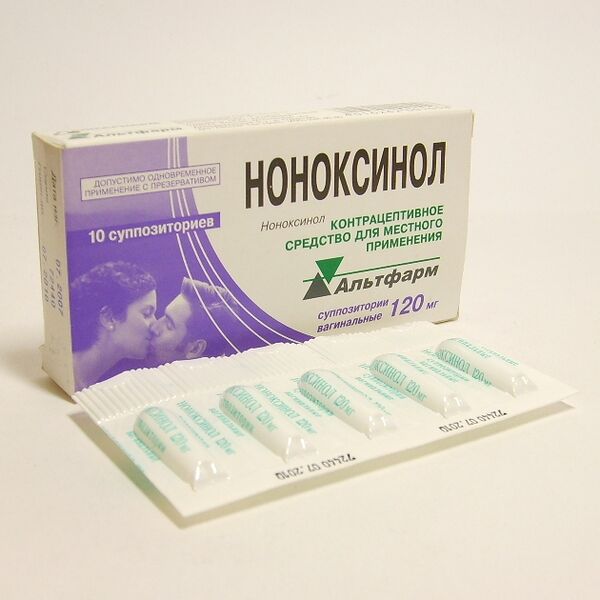 Ноноксинол супп. ваг. 120мг №10