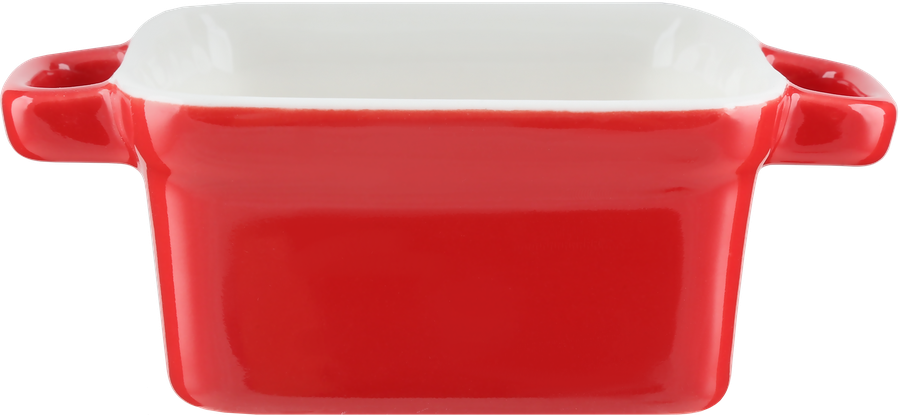 

Форма для запекания HOMECLUB квадратная 12x8,5x4,2см, фарфор, красный Арт. OS-1702