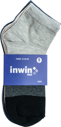 Носки мужские INWIN р. 25–29, микс, Арт. SMS102, 5пар