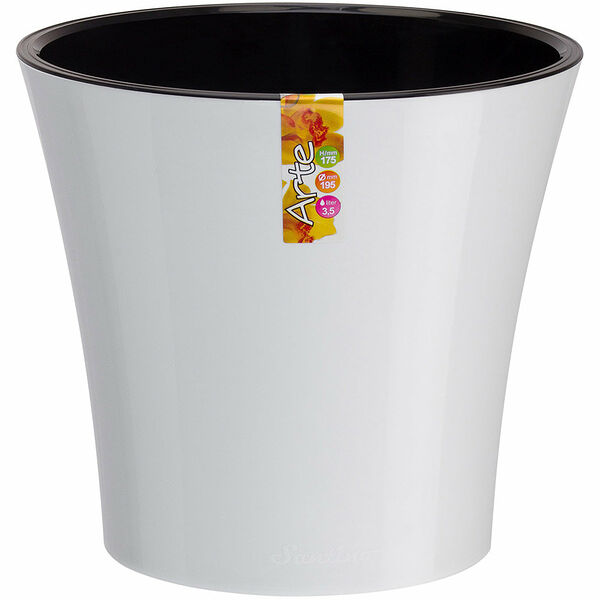 Горшок Арте бело-черный 3,5 л ТМ Santino (Сантино)