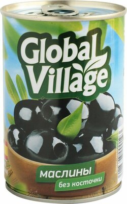 Маслины Global Village без косточки, 425г