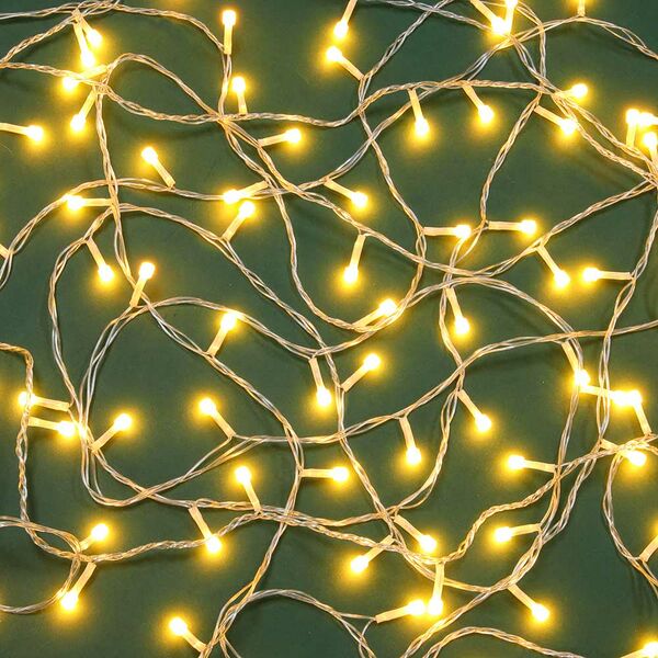 Сноу бум гирлянда эл. вьюн 10м, 100led, шампань цветной диод 8мм, 8 реж, пвх проз, 220в