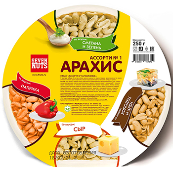 

Орехи Seven Nuts ассорти арахис 250г, Россия