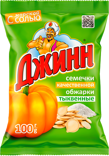 Семечки тыквенные Джинн жареные с морской солью 100 г