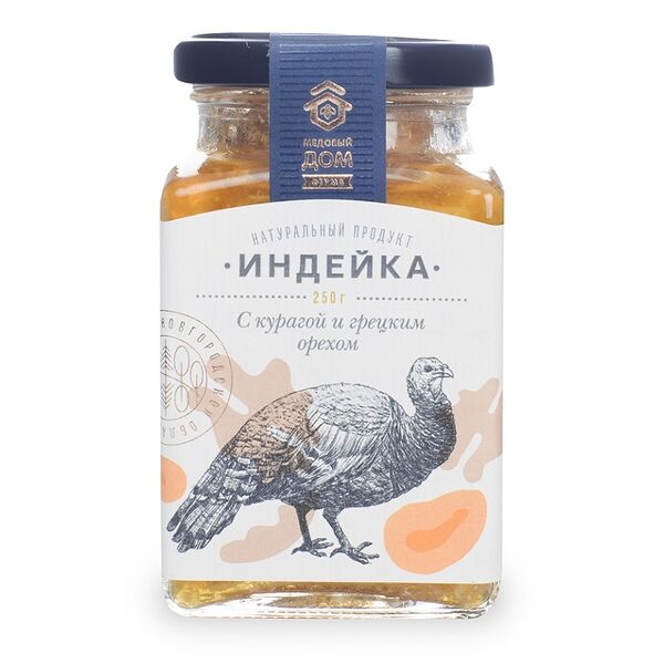 Индейка с курагой и грецким орехом Медовый дом, 250г