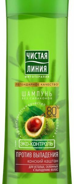 Шампунь Чистая Линия Конский каштан против выпадения волос