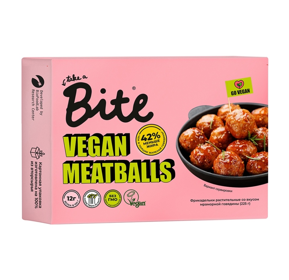 

Растительные фрикадельки Take a Bite 225 г