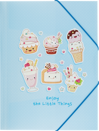 

Папка на резинке Meshu Lovely candy А4, в ассортименте