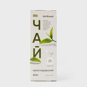 Чай зеленый байховый в пакетиках