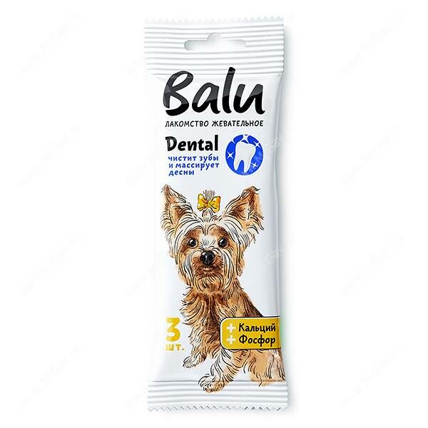 BALU Лакомство жевательное с кальцием, фосфором для собак