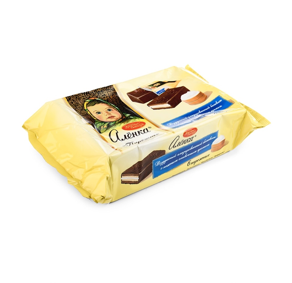 

Пирожное Алёнка бисквитное в шоколаде 240 г