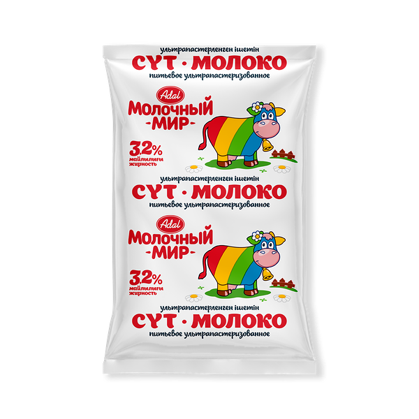 Молоко Молочный Мир ультрапастеризованное 3.2% 900 мл
