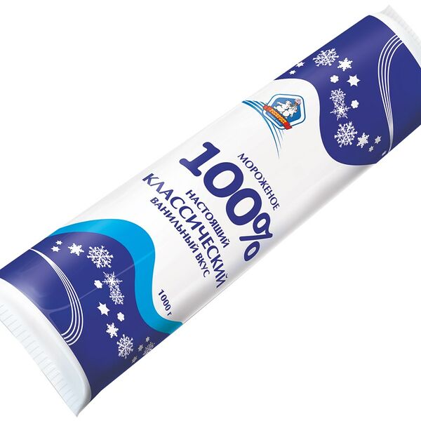 Мороженое РосФрост пломбир 100% настоящий классический