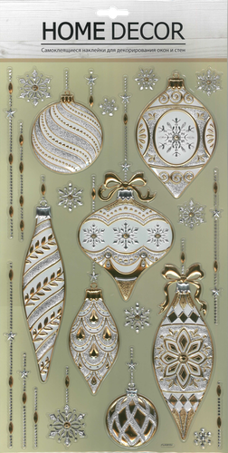 

Наклейка новогодняя для окон и стен Волшебный новый год 48x25см, дизайн в ассортименте