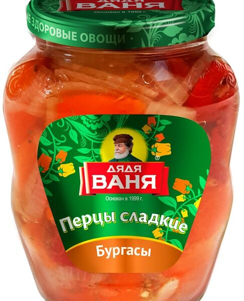 Перцы Дядя Ваня Бургасы сладкие 680г