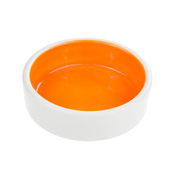 Миска для грызунов 8,5 см белая/оранжевая