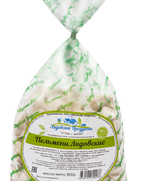 Пельмени Лядовские продукты Лядовские