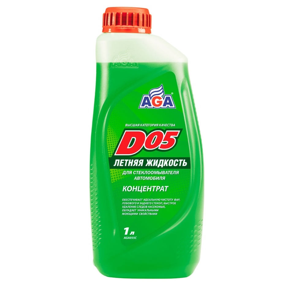 

Летняя жидкость Aga D05 для стеклоомывателя автомобиля, концентрат, 1 л