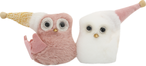 

Украшение елочное Homeclub Пара совушек на клипсе 9 см на клипсе 2 шт