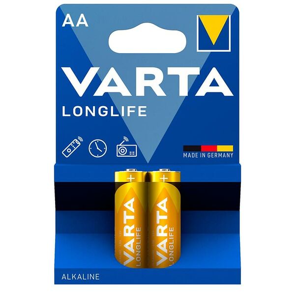Батарейка AA 2шт Varta Longlife Extra Mignon (0001-4106-101-412)