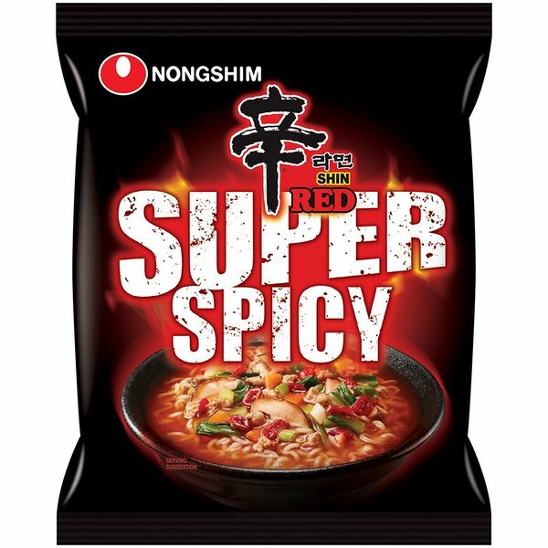 Лапша б/п Неогури Hot острая Nongshim, 120 гр
