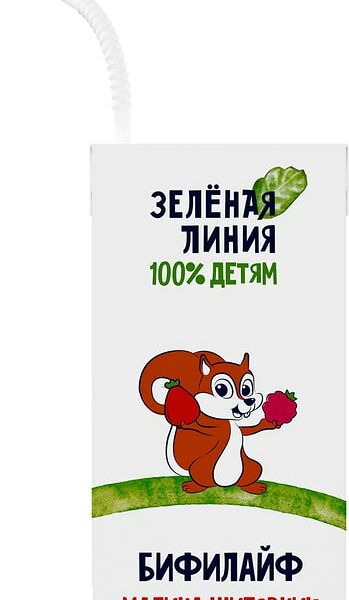 Бифилайф детский Зеленая линия Малина-Шиповник 2.5% 210г