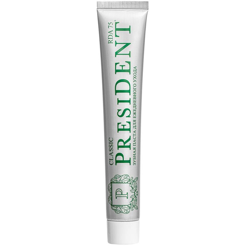 

Зубная паста для ежедневного ухода President Classic 75 мл