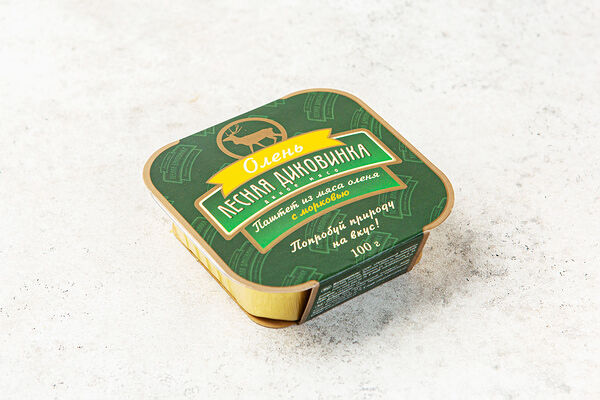 Паштет Лесная диковинка из мяса оленя с морковью