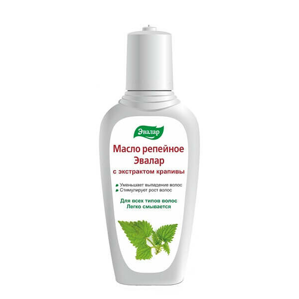 Масло Эвалар 100 мл репейное с экстрактом крапивы