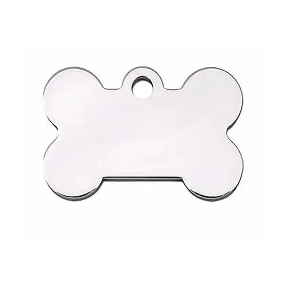 Жетон Адресник Косточка серебряная 